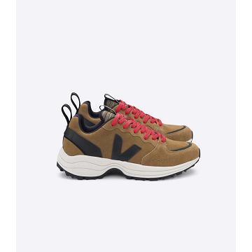 Veja VENTURI BASTILLE SUEDE Women's Running Shoes Brown | NZ 444AHK